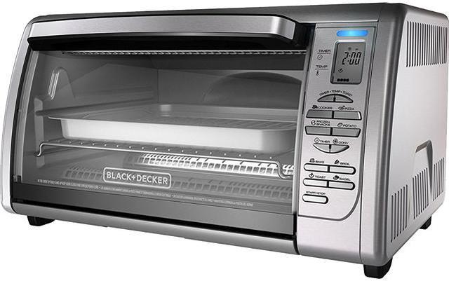 BLACK+DECKER 6-Slice Stainless Steel Convection Toaster Oven (1500