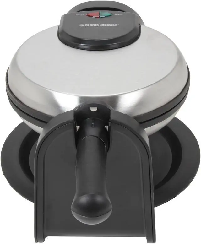 Alt view image 3 of 6 - Black & Decker WM1404S Stainless Steel Rotary Waffle Maker
