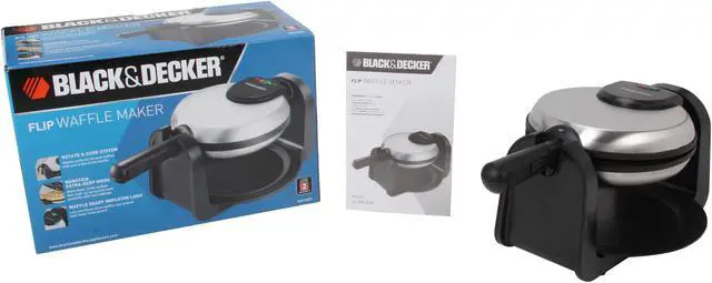 Alt view image 6 of 6 - Black & Decker WM1404S Stainless Steel Rotary Waffle Maker