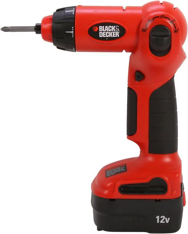 Alt view image 3 of 7 - Black & Decker XD1200K 12V Cordless Swivel Drill