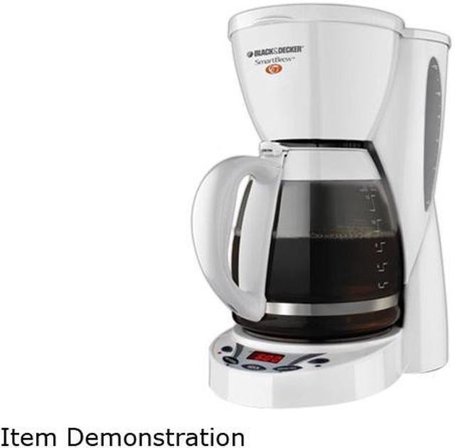 Black Decker DCM2500 White 12 Cup SmartBrew Plus Programmable