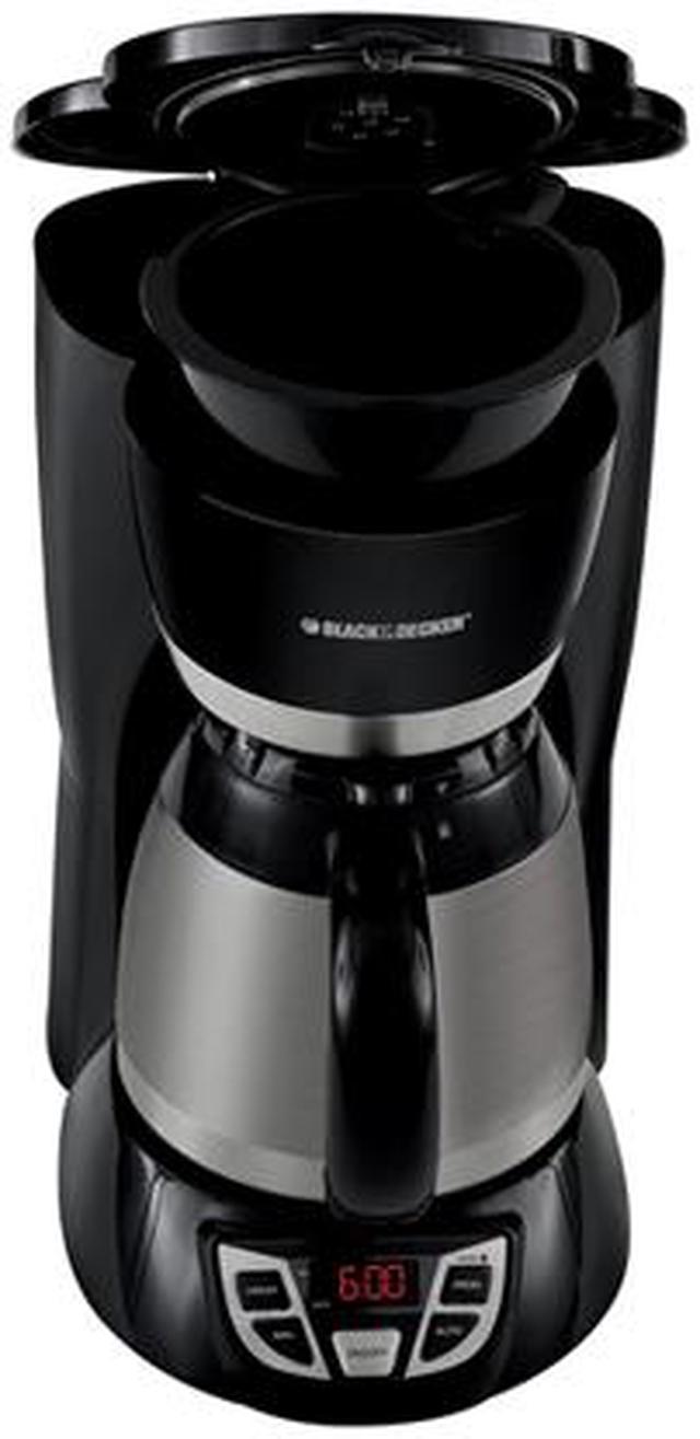 NeweggBusiness - Black & Decker CM1609 Black 8-Cup Thermal Programmable  Coffee Maker