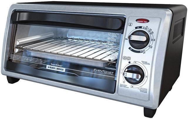 Black & Decker TO1322SBD 4-Slice Toaster Oven Stainless Steel Silver 