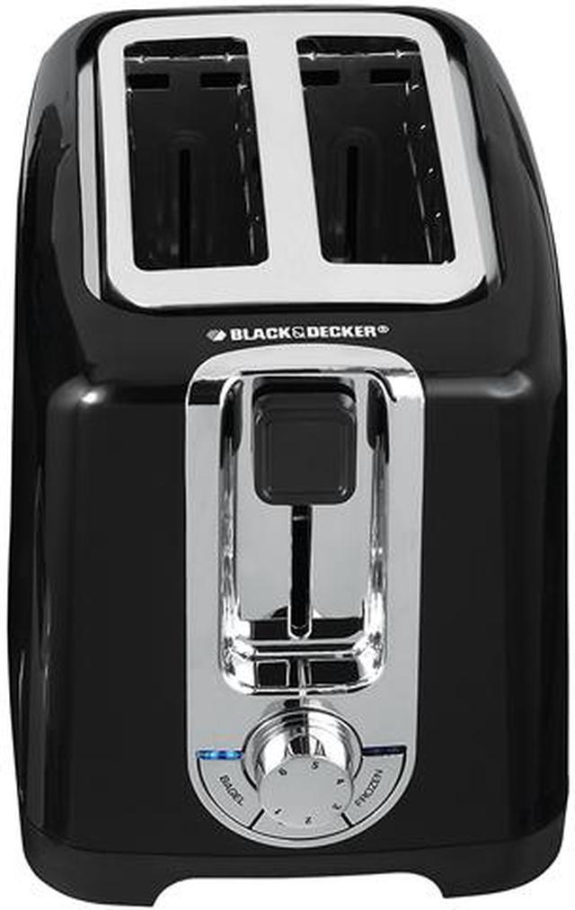 BLACK+DECKER 2-Slice Black 850-Watt Toaster in the Toasters department at