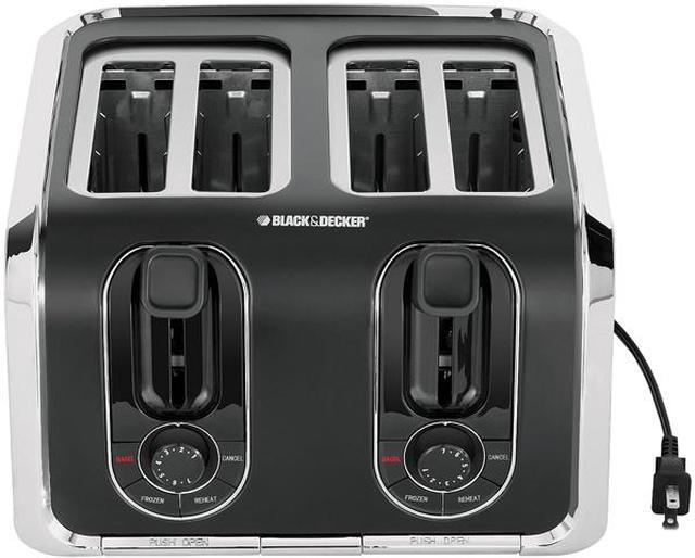 BLACK & DECKER 4-Slice Stainless Steel Toaster at