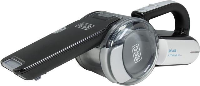 Black & Decker BDH2000PL 20V MAX* Cordless Lithium Pivot Hand Held Vacuum,  Black
