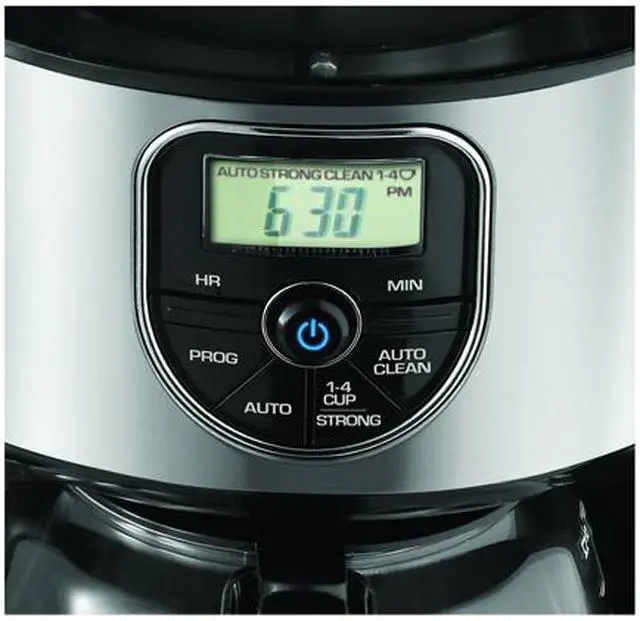 Alt view image 4 of 4 - Black & Decker CM4000S Black/Silver 12-Cup Programmable Coffee Maker