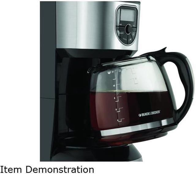 Black Decker CM4000S Black Silver 12 Cup Programmable Coffee