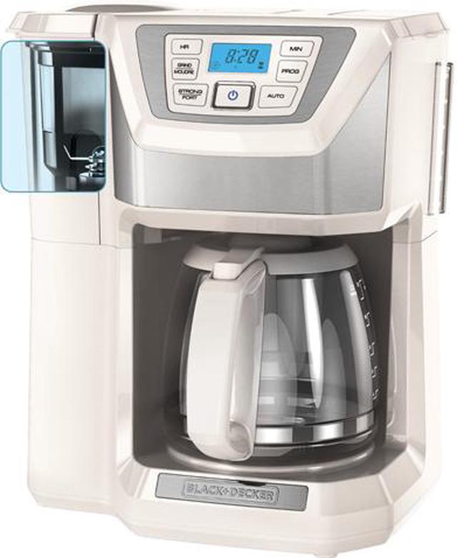 BLACK+DECKER 12-Cup* QuickTouch Programmable Coffeemaker, White