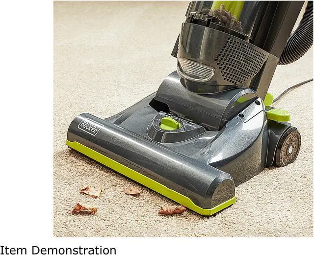 Alt view image 2 of 3 - Black & Decker CJ99B Corded Bagless Upright Vacuum with HEPA Filter Titanium Gray / Lime Green