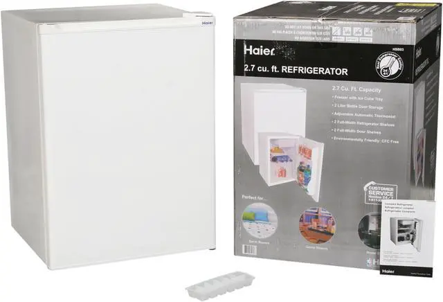 Alt view image 6 of 6 - Haier 2.7 cu.ft. Compact Refrigerator White HSB03