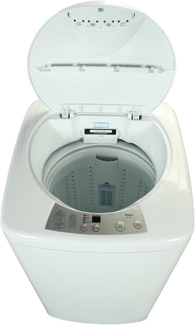 Alt view image 8 of 10 - Haier HLP23E White 1.46 cu. ft. Top-Loading Electronic Touch Pulsator Washing Machine