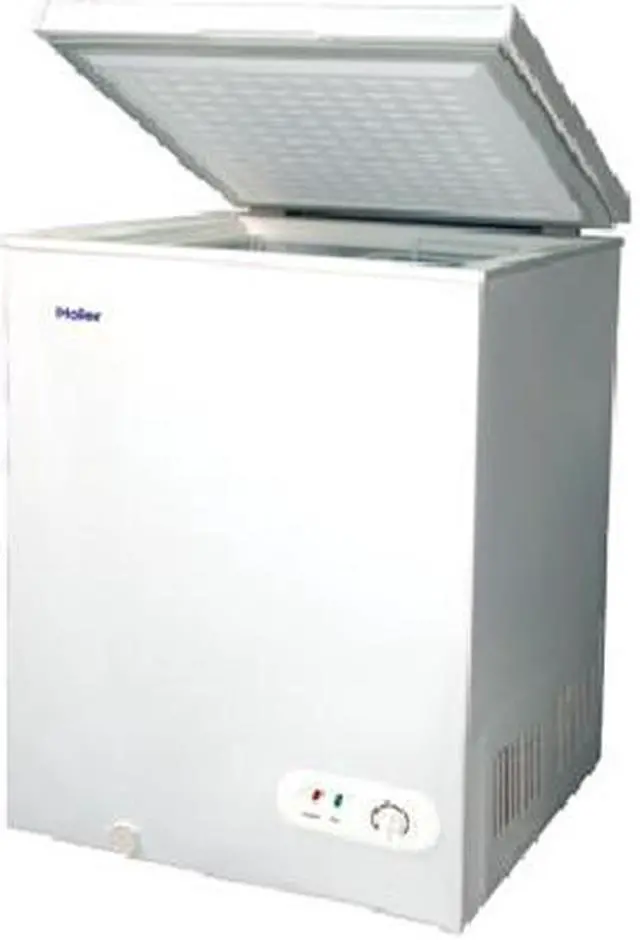 Alt view image 3 of 3 - Haier 3.5 Cu. Ft. Chest Freezer with Removable Basket White HNCM035E