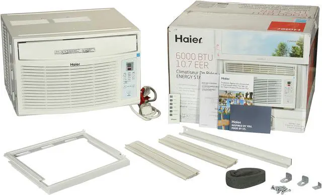 Alt view image 6 of 6 - Haier ESA406K 6,000 Cooling Capacity (BTU) Window Air Conditioner with Remote Control