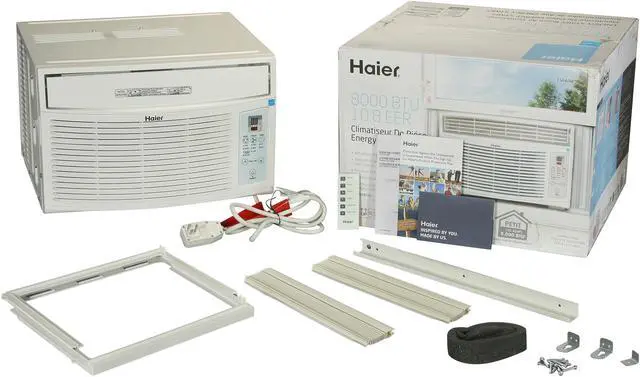 Alt view image 6 of 6 - Haier ESA408K 8,000 Cooling Capacity (BTU) Window Air Conditioner with Remote Control