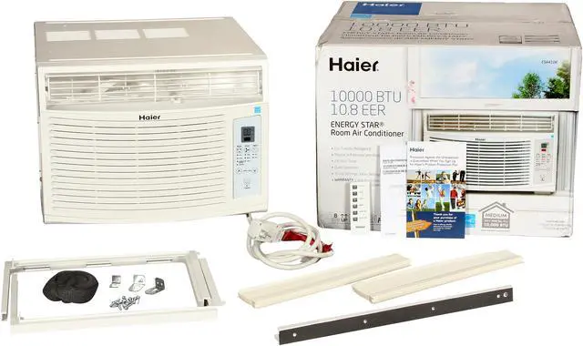 Alt view image 6 of 7 - Haier ESA410K 10,000 Cooling Capacity (BTU) Window Air Conditioner with Remote Control