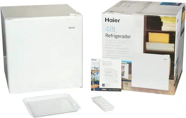 Alt view image 6 of 6 - Haier 1.7 Cu. Ft. 1.7 Cu. Ft. Mini Refrigerator/Freezer White HCR17W