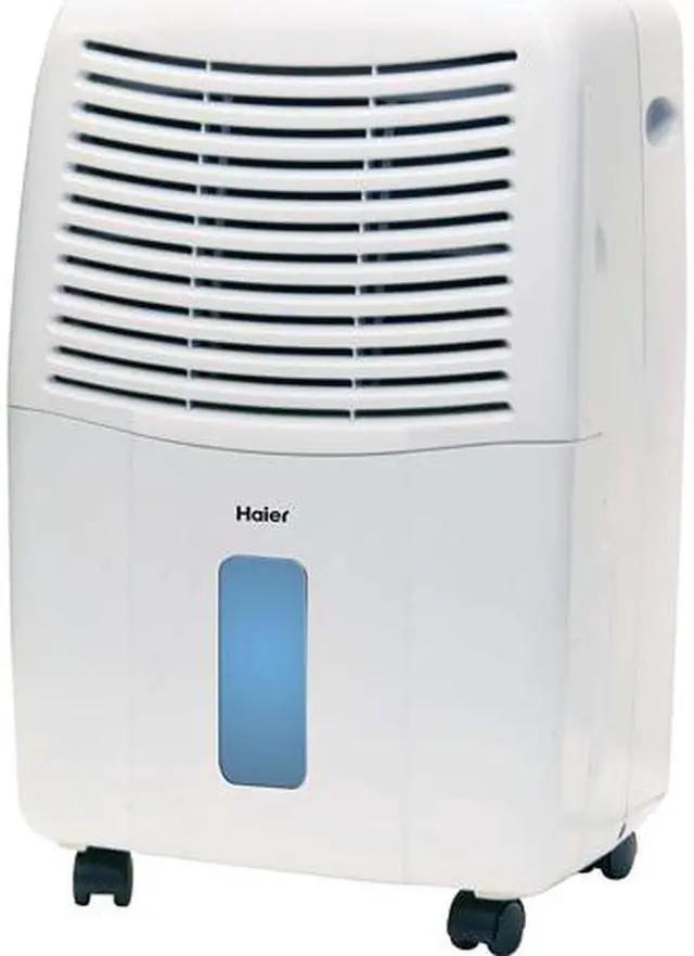 Main image of Haier DE45EM 45 Pint Capacity Portable Electronic Air Dehumidifier with Drain, White