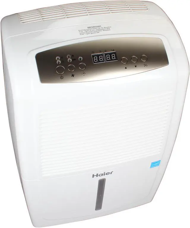 Alt view image 6 of 7 - Haier Electronic Air Dehumidifier with Pump, 70-Pint, Energy Star Rated | HM70EP