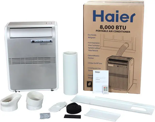 Alt view image 7 of 7 - Haier HPRB08XCM 8,000 Cooling Capacity (BTU) Portable Air Conditioner