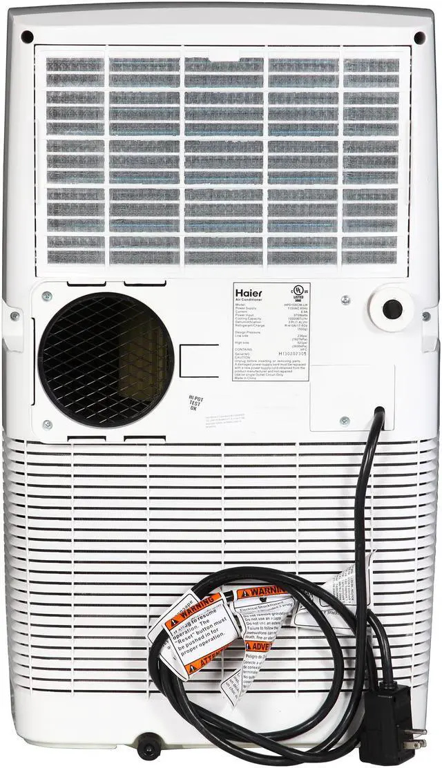 Alt view image 4 of 7 - Haier HPD10XCM-LW 10,000-BTU Room Portable Air Conditioner