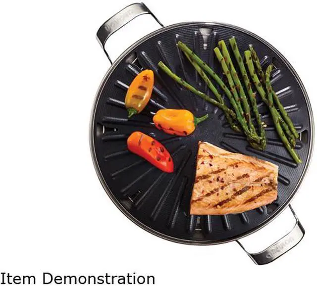 Alt view image 7 of 8 - Circulon 83562 12-Inch Round Stovetop Grill with Accessories