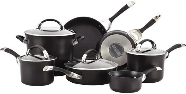 Main image of Circulon 87376 11-Piece Cookware Set Black