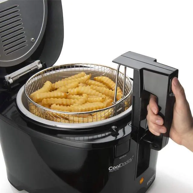 Alt view image 8 of 10 - PRESTO 05442 Professional CoolDaddy Cool-touch Deep Fryer, Black