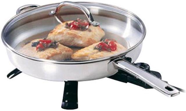 Stainless Steel 12-Inch Electric Skillet