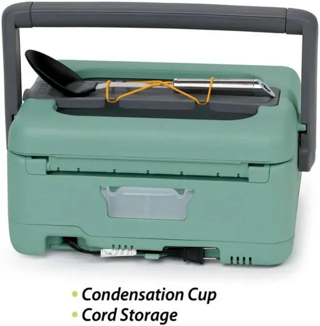 Alt view image 5 of 7 - PRESTO Green Presto 6-Quart Nomad® Traveling Slow Cooker, Green 06016