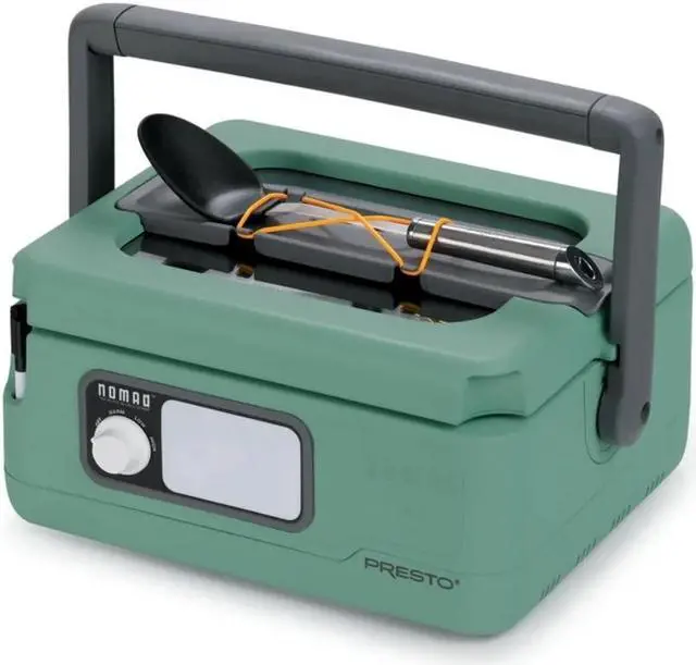 Alt view image 4 of 7 - PRESTO Green Presto 6-Quart Nomad® Traveling Slow Cooker, Green 06016