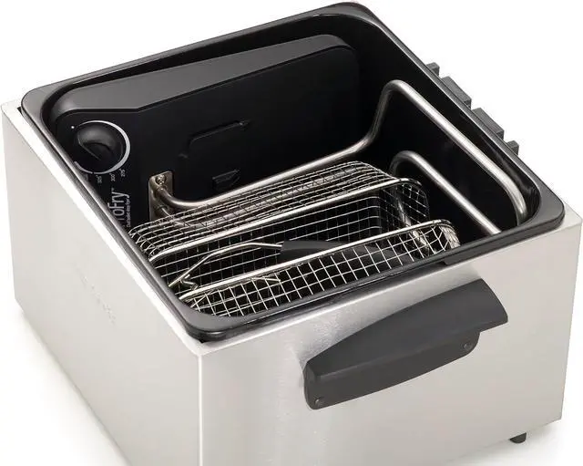 Alt view image 6 of 8 - Presto 05466 Stainless Steel Dual Basket Pro Fry Immersion Element Deep Fryer