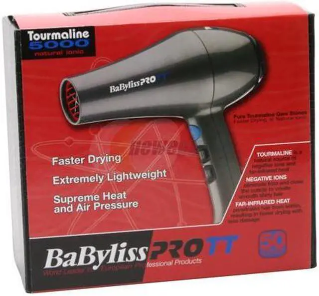 Alt view image 5 of 5 - BaByliss PRO TT BABTM5586 Tourmaline 5000 Professional Hair Dryer
