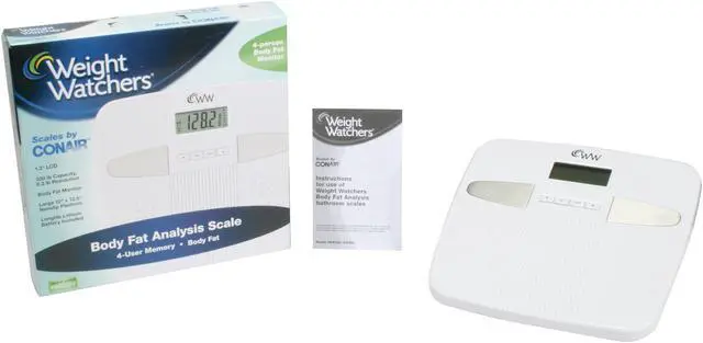 Alt view image 6 of 6 - CONAIR WW33D Weight Watchers Body Fat Precision Electronic Scale