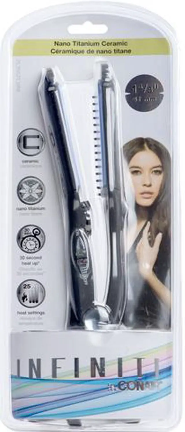 Alt view image 2 of 2 - CONAIR INFCS25NCSC 1-5/8" Infiniti Ultra Slim Nano Titanium Ceramic Straightener
