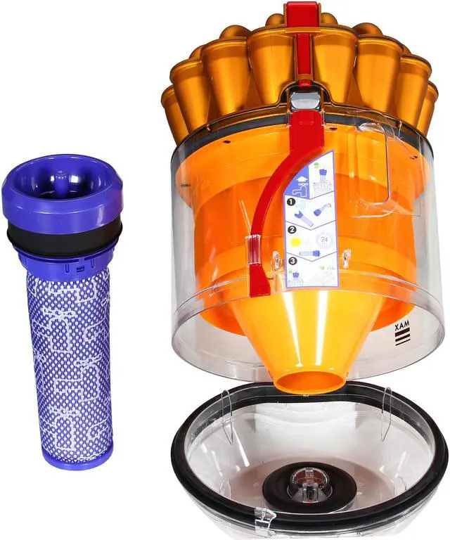 Alt view image 7 of 9 - Dyson DC39 Multi Floor Canister Vacuum | Yellow