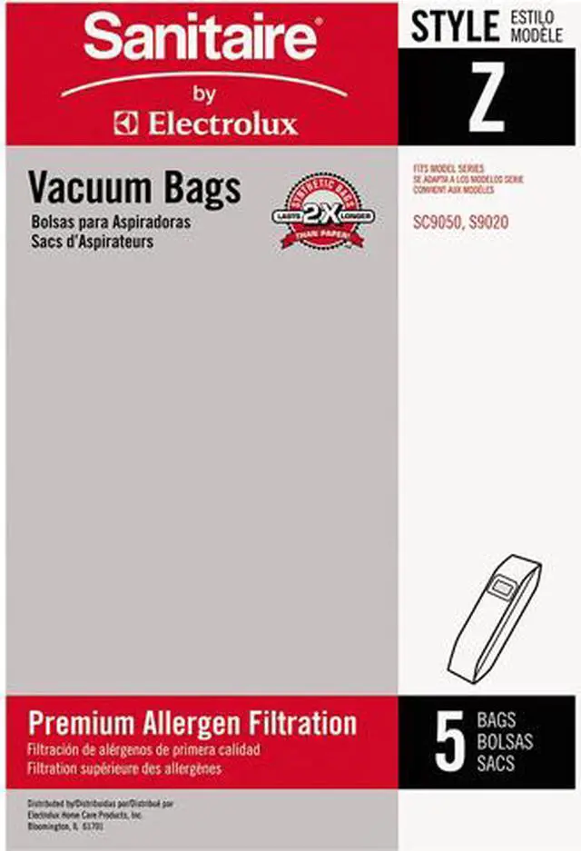 Main image of Sanitaire EUR 63881A-10 Style Z Vacuum Bags, 5 / Pack, 10 Packs / Carton
