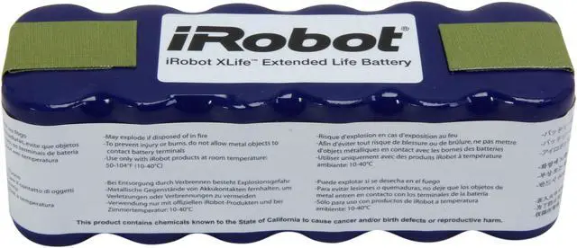 iRobot XLife Battery - Suitable for Roomba 500/600/700/800 Scooba 450 Series
