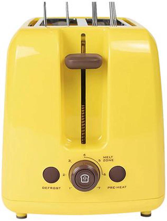 Alt view image 3 of 4 - Nostalgia Electrics GCT2 Yellow Deluxe Grilled Cheese Sandwich Toaster with Toasting Baskets with Extra Wide Slots