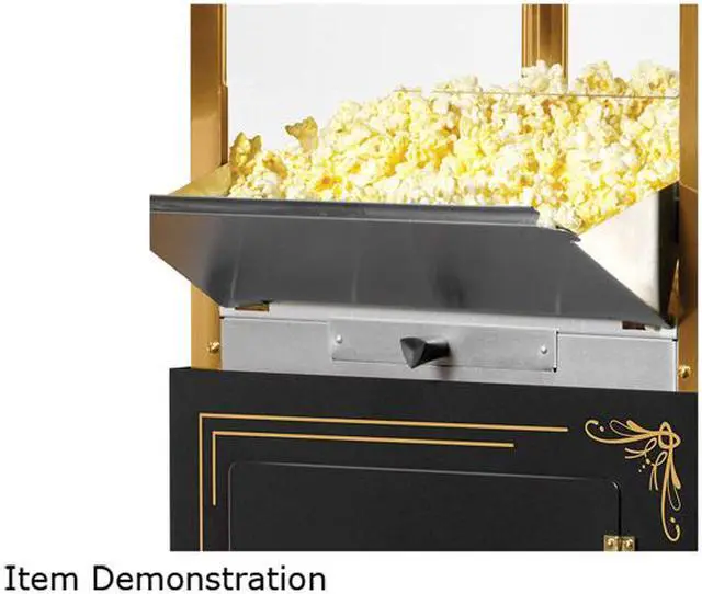 Alt view image 3 of 8 - Nostalgia CCP1000BLK 59-Inch Vintage 10-Oz. Commerical Popcorn Cart, Black