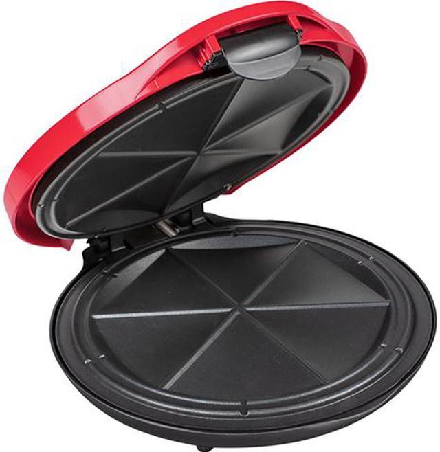 Nostalgia 6-Wedge Electric Quesadilla Maker with Extra Stuffing Latch