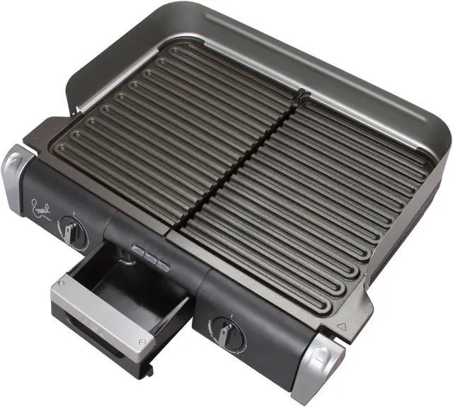 Alt view image 6 of 7 - Emeril by T-fal TG8000002 Black XL Grill