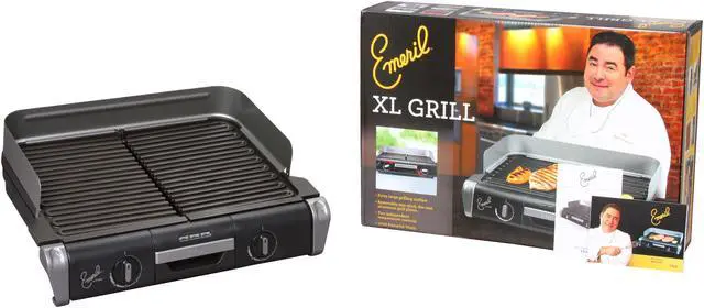 Alt view image 7 of 7 - Emeril by T-fal TG8000002 Black XL Grill