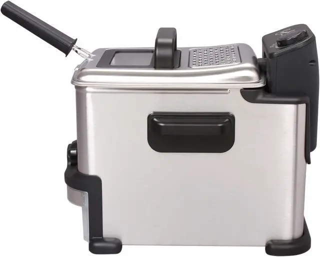 Alt view image 5 of 7 - Emeril by T-fal, FR702D001 1.8 Liter Deep Fryer with Integrated Oil Filtration System, Silver