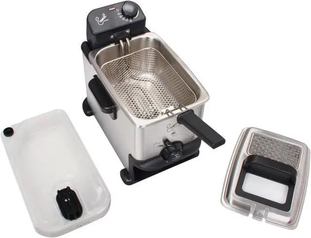 Alt view image 6 of 7 - Emeril by T-fal, FR702D001 1.8 Liter Deep Fryer with Integrated Oil Filtration System, Silver