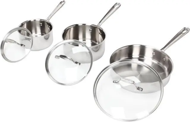 Alt view image 2 of 9 - Emeril by All-Cald Pro-Clad Stainless Steel 12-Piece Set