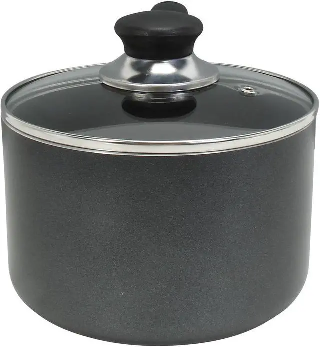 Alt view image 2 of 5 - T-fal A8572494 Specialty Nonstick 3-Quart Handy Pot Sauce Pan with Glass Lid Dishwasher Safe Cookware