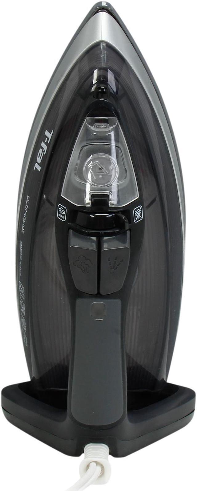 Alt view image 6 of 8 - T-fal FV4495 Ultraglide Easycord Steam Iron with Ceramic Scratch Resistant Nonstick Soleplate 1725-watt, Black