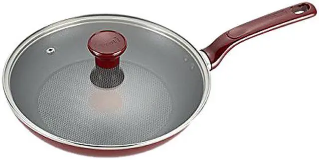 Alt view image 7 of 7 - T-fal C514SE64 Excite Nonstick Thermo-Spot Dishwasher Safe Oven Safe PFOA Free Cookware Set, 14-Piece, Red
