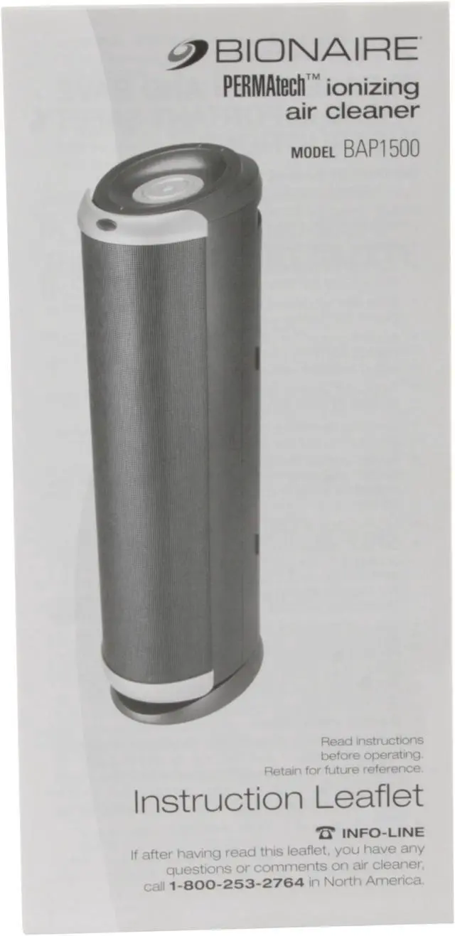 Alt view image 12 of 14 - Bionaire BAP1500 PERMAtech Tower Air Cleaner